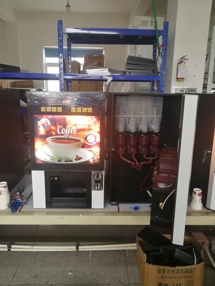 coffee vending machine inside