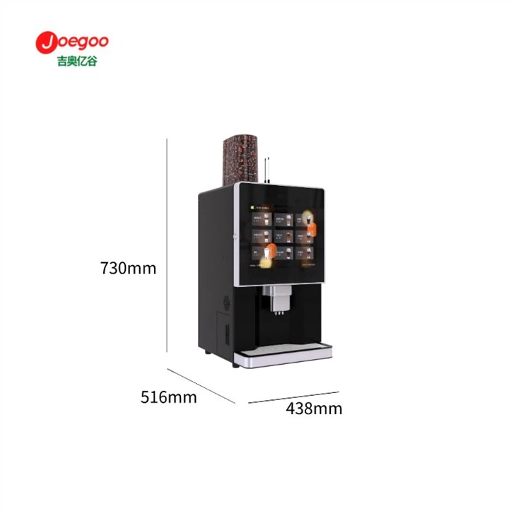 Touch screen coffee vending machine